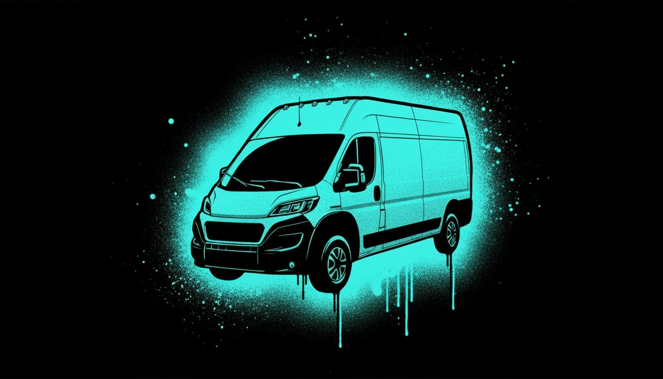 Stencil illustration of the Biostasis Response van